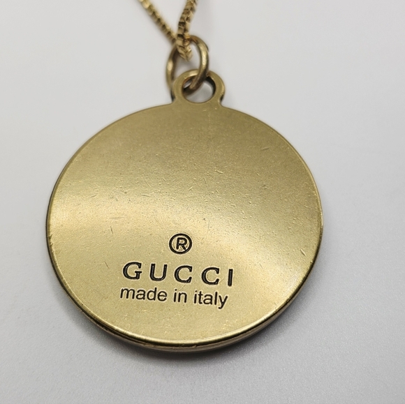 Gucci Lavender and Gold Bee Pendant Necklace - Picture 4 of 4